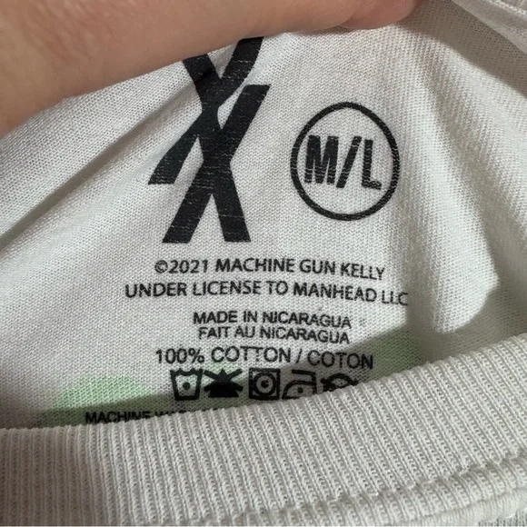 Machine Gun Kelly Long Sleeve Shirt “Tickets To My Downfall” Era Alien Graphic - Picture 6 of 6